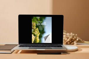 Flip Book software sul laptop con un effetto di capovolgimento di pagina